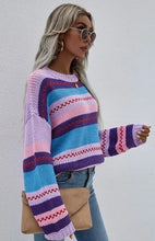 Load image into Gallery viewer, Never Phased Striped Sweater
